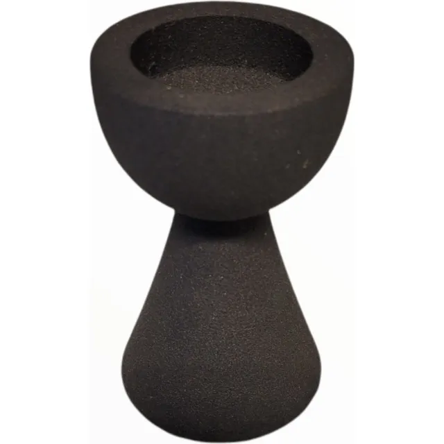 Branded by Waxinehouder - Kenzi - Zwart - 10.5 cm hoog - Metaal