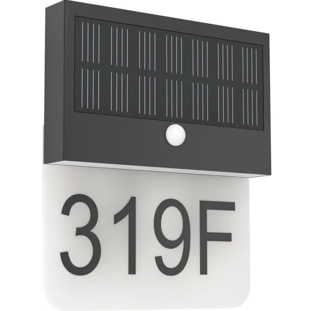 EGLO Conettimara Solar Wandlamp Buiten - Sensor - Oplaadbaar - LED - 23 cm - Zwart/Melkkleurig Zwart;Wit;