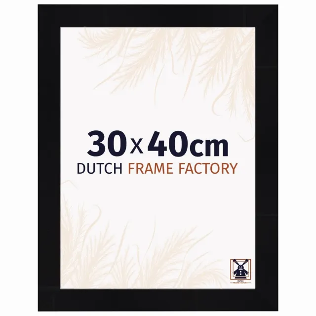 Dutch Frame Factory Fotolijst 30x40 cm - MDF - Zwart Hoogglans - Praag