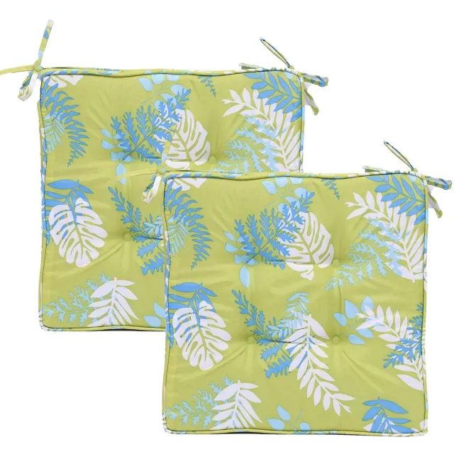 Ibenzoa Duurzame en Comfortabele Zitkussens voor Uw Tuinmeubels - Set van 2, Groen