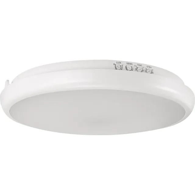 STRÜHM EDYTOR - LED Plafondlamp met Bewegingssensor - Microwave sensor - 360° Sensor - 21W - 4000K Daglicht wit - 3040 Lumen - Opbouw - Rond - Mat Wit - IP65
