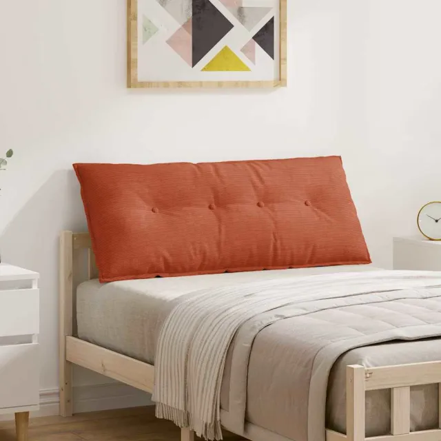 vidaXL Rugkussen Rood-oranje 120 x 50 x 19 cm Katoen Stof