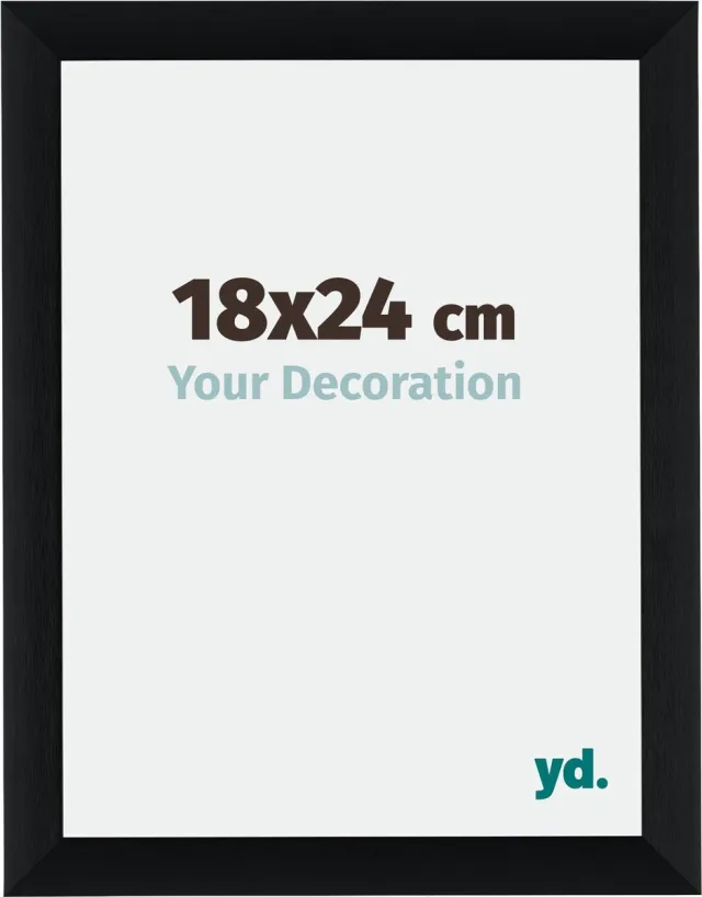 yd. Your Decoration - Fotolijst 18x24 cm - Aluminium - Zwart Geborsteld - Tucson