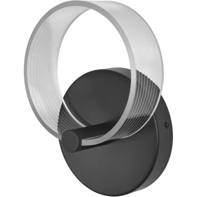 Osram DECOR Circle wandlamp, 8W, 370lm, 3000K/4200K/6500K, lichtkleur selecteerbaar warm wit, koud wit, koud wit daglicht, met Click CCT, niet dimbaar, IP20, PMMA, zwart, LED niet vervangbaar