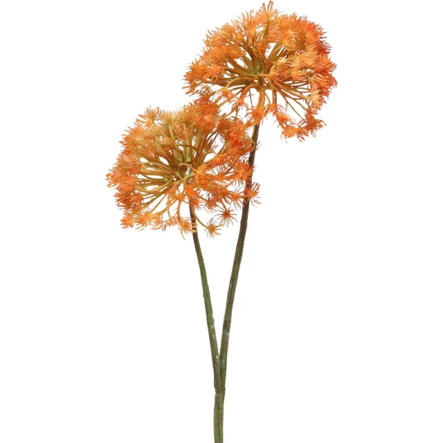 Viana Decoratietak kunsttak herfstdecoratie 2 bloeiwijzen oranje 82cm