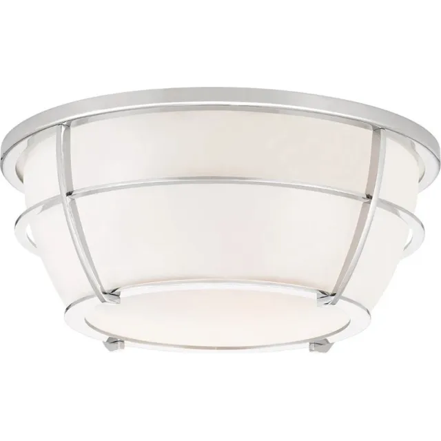 Steady Lighting Landelijke Plafondlamp - Steady Lighting - Glas - Landelijk - E27 - L: 32.7cm - Voor Binnen / Binnen - Woonkamer - Eetkamer - Zilver