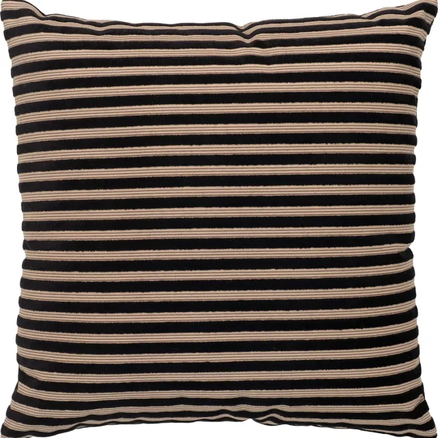 House Nordic Serpa Kussen - Kussen in zwart/beige gestreept ontwerp 43x43 cm Multikleurig