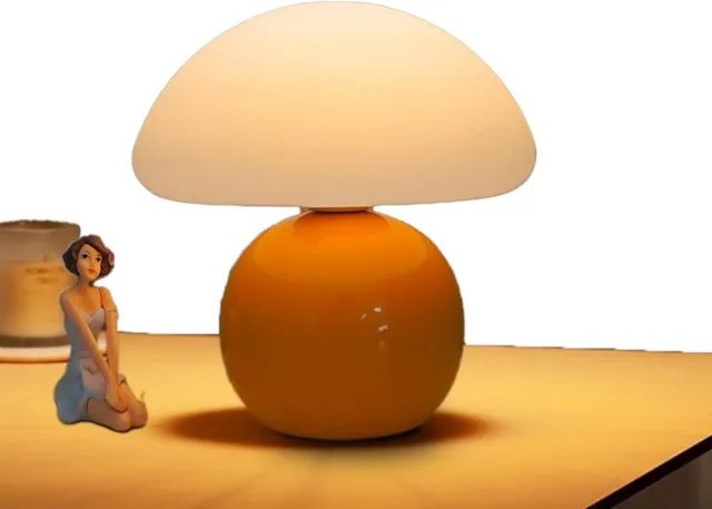 NbyMe Paddenstoel Lamp - Paddestoel Lamp - Mushroom Lamp oranje