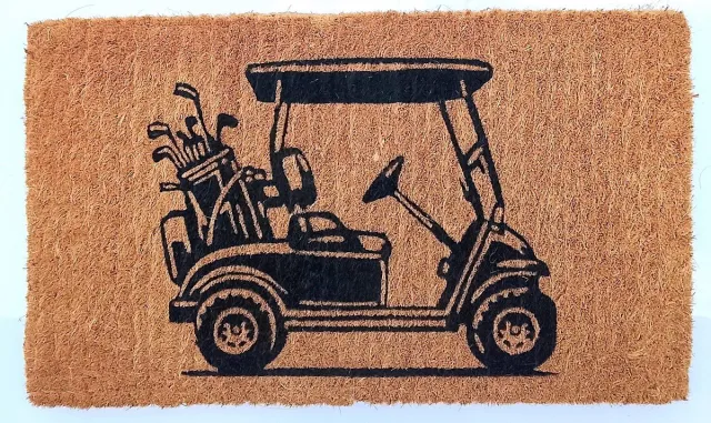 Mars & More Deurmat Kokos handgeweven golfkar 75cm Multi
