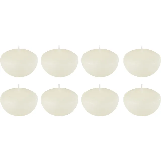 J-Line drijfkaars - wit - small - 4U - doos van 8