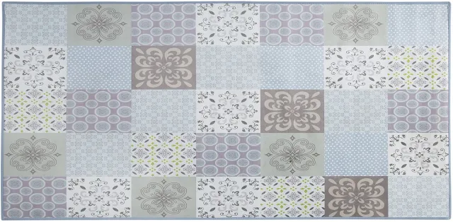 Beliani INKAYA - Laagpolig vloerkleed - Lichtgrijs - 80 x 150 cm - Polyester