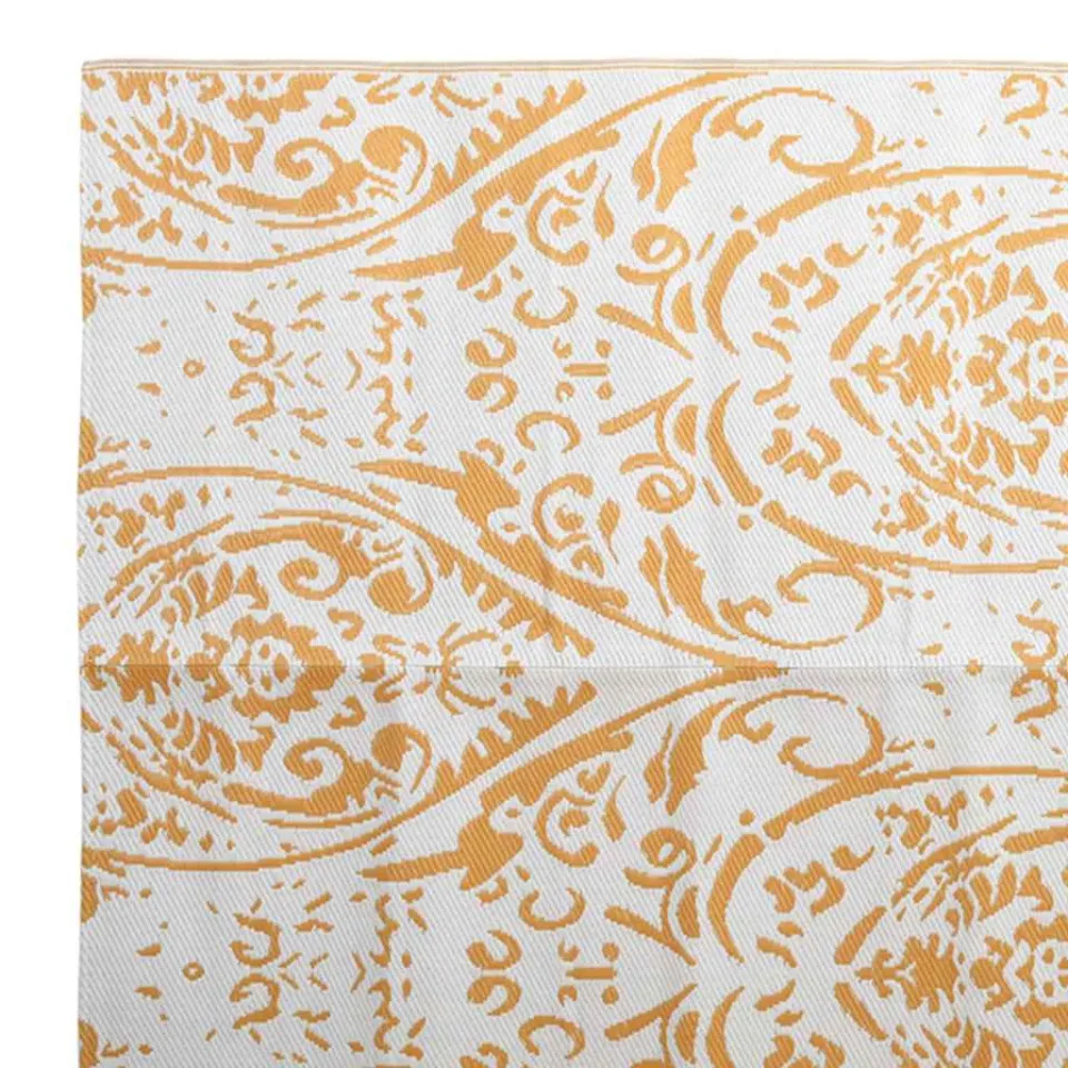 vidaXL Buitenkleed ARAKIL PP oranje en wit, foto 4