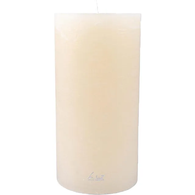 LUZ Rasteli Luz Your Senses Stomp Kaars Wit-Aspergewit D 10 cm H 20 cm