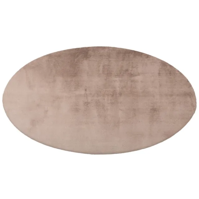 Paradise Fluffy – Taupe – Rond – Hoogpolig & Zacht – Trendy – Fluffy – Vloerkleed – Karpet – 160x160 cm rond