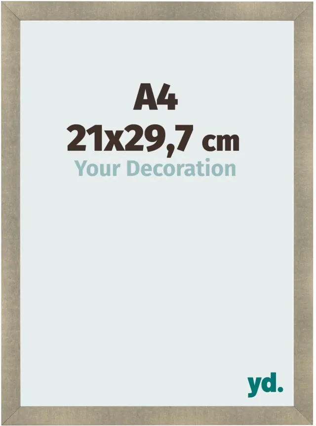 yd. Your Decoration - Fotolijst A4 21x 29,7 cm - MDF - Goud Antiek - Pisa
