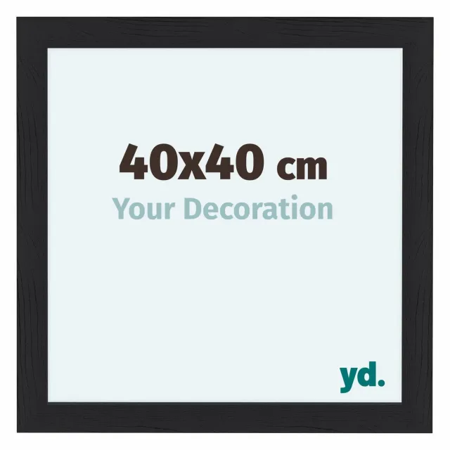 yd. Your Decoration - Fotolijst 40x40 cm - MDF - Zwart Houtnerf - Como