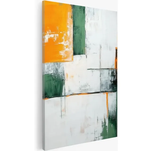 Saammp Canvas Schilderij - Vegen - Modern - Abstract - 20x30 - Foto op canvas - Wanddecoratie - Muurdecoratie Woonkamer - Slaapkamer decoratie - Canvas Print Multicolor