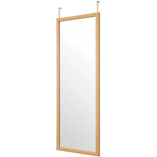 SCENA LIVING Spiegel voor deur AINA, 36 x 110 cm, beige Houtkleur