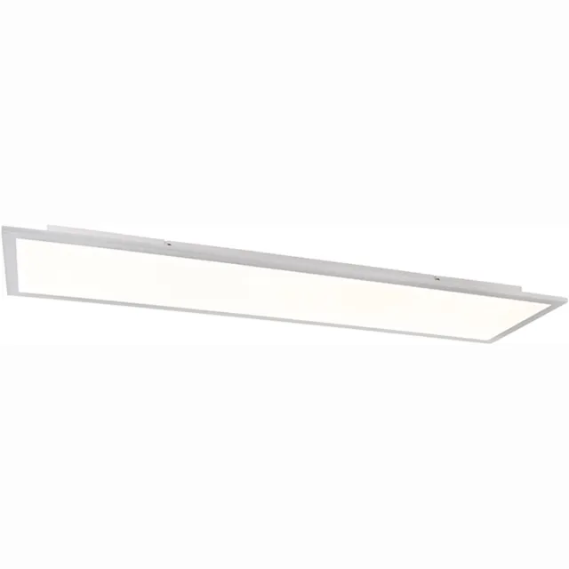 QAZQA liv - Moderne LED paneel | Plafondlamp - 1 lichts - L 1200 mm - Staal - Woonkamer | Slaapkamer | Keuken Staal LED
