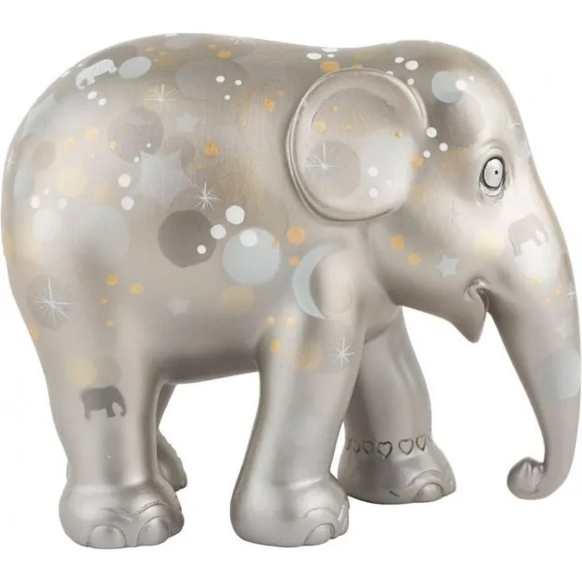 Elephant Parade Sparkling Celebration Silver 15cm Handgemaakt Olifantenstandbeeld Multi