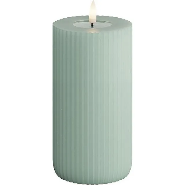 Deluxe Homeart Kaars Groen RFR0026 7,5 x 15cm