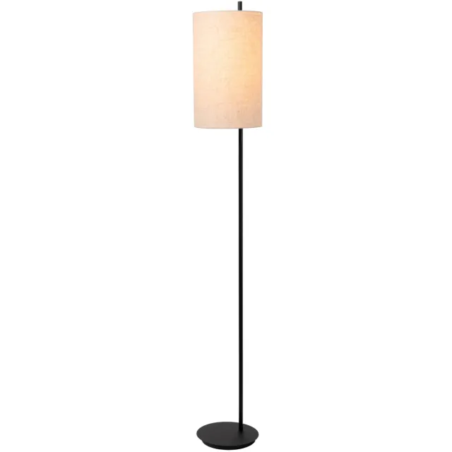 Lucide MAGIC - Vloerlamp - Ø 24 cm - 1xE27 - Zwart Zwart, Beige