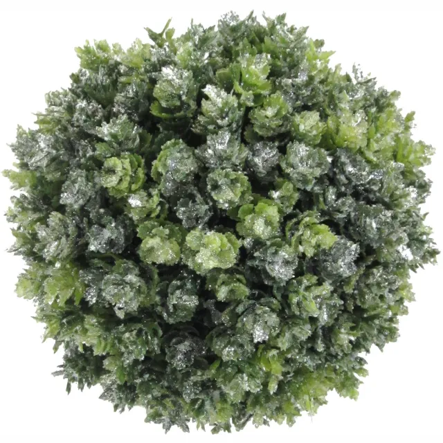 Gasper Kunstbloemen Hopbol berijpt Ø 12 cm - kunststof Groen