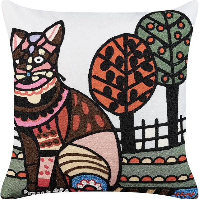 Beliani MEHSANA - Sierkussen - Multicolor - 50 x 50 cm - Katoen Meerkleurig