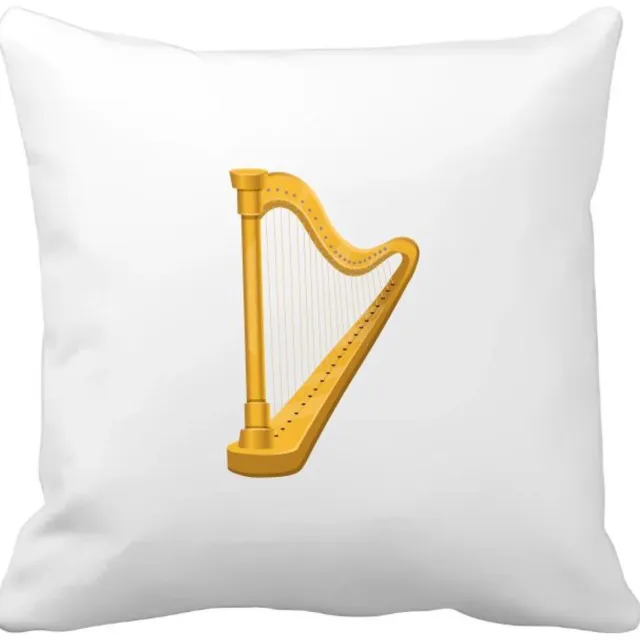 Akyol harp Kussen hoes - Muziek - muzikanten - instrument - snaarinstrument - muzikanten - 40 bij 40 cm Multicolor