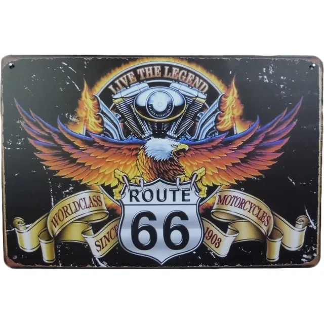 Cave & Garden Wandbord - Live the legend - Metalen wandbord - Mancave wandborden - Mancave decoratie - Mancave bordjes - Metal sign - Bar decoratie - Tekstborden - Kroeg decoratie zwart