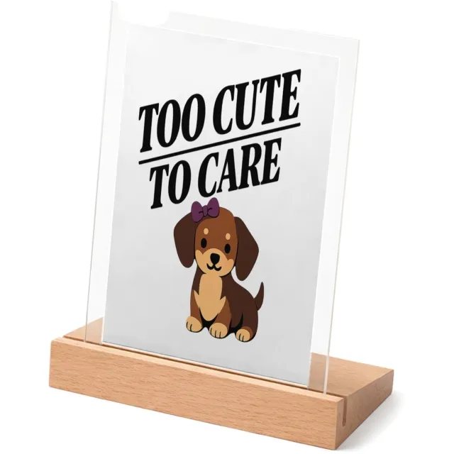 Mr Cadeautjes Glasframe met vaste tekst - design Eigenzinnige quoteprint met een andere huisdierheld en een s | cadeau Wit