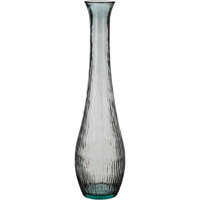 Mica Decorations Vaas Dix - 25x25x99 cm - Gerecycled Glas - Anthracite