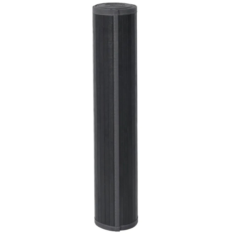 vidaXL Vloerkleed rechthoekig 100x200 cm bamboe grijs