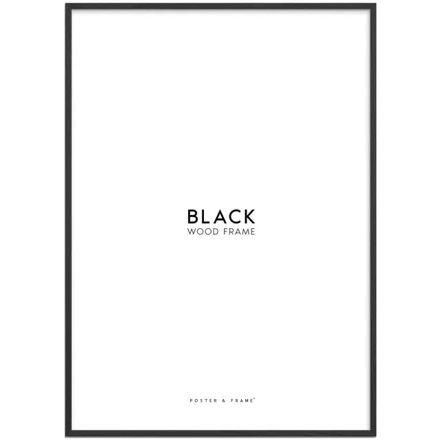 Poster & Frame houten lijst zwart acryl (29.7 x 42 cm cm)