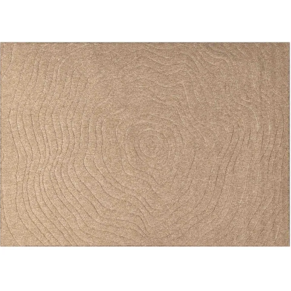 vidaXL Binnen- en buitentapijt AGIRA Naturel 280 x 200 cm Polyester