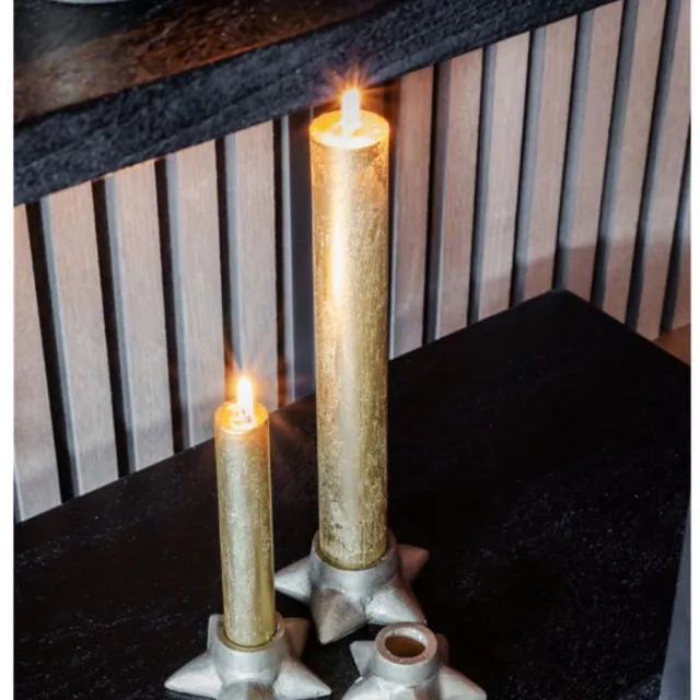 Home Society Kandelaar XL Gouden Ster set van 3