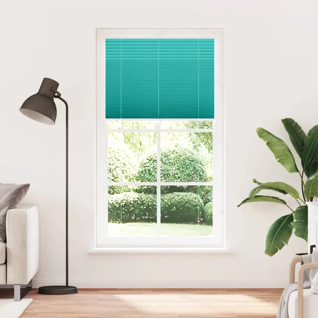 vidaXL Plissé rolgordijn 110x200cm stofbreedte 109,4cm petrol groen
