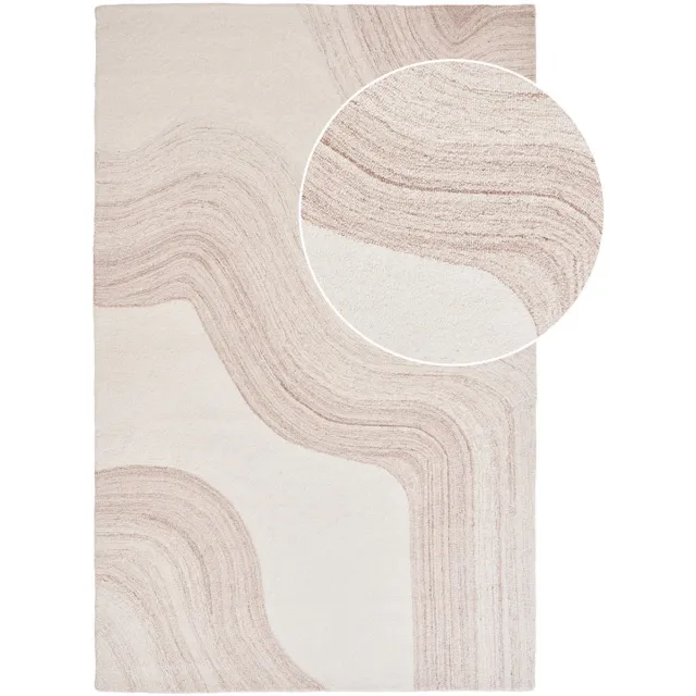 House Nordic Vloerkleed Surat - 200x300cm - Lichtbruin - Wol