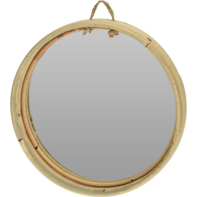 Konges Sløjd Tridi Ronde spiegel - Spiegel - Rond - Ø30cm - Hout - Beige
