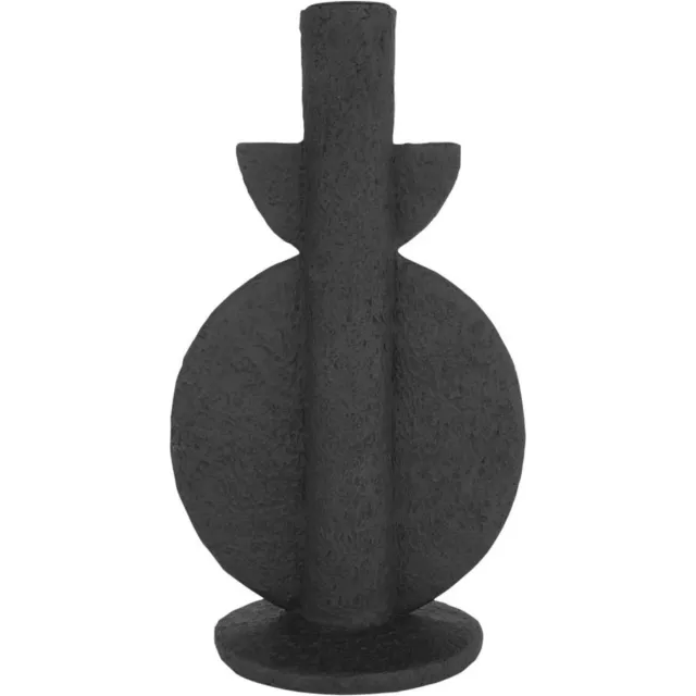 Present Time Kandelaar Bubble - Polyresin - Zwart - 13x9,5x22cm - Modern