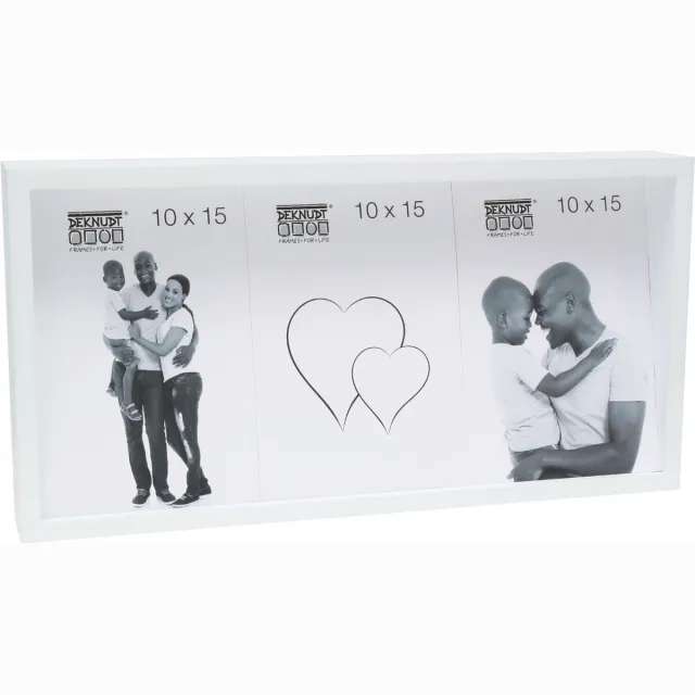 Deknudt Frames blokkader S68QK1 P3V - wit - voor 3 foto's 10x15 cm