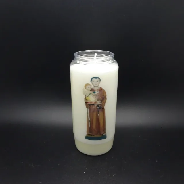 Partijhandel RODO Noveenkaars Heilige Man 004 - 6 dagen brander (5 stuks) wit