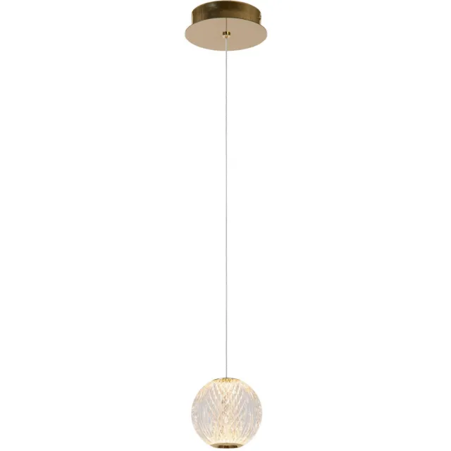 Lucide CINTRA - Hanglamp - Ø 14 cm - LED - 1x5,7W 2700K - Transparant