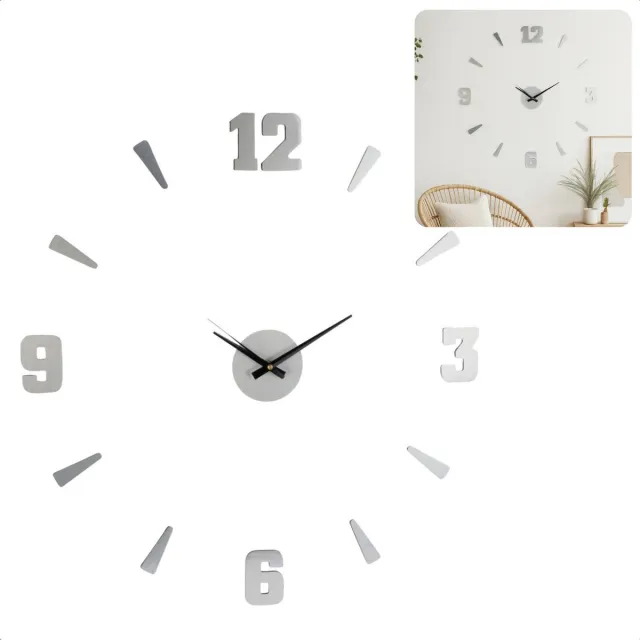 Relaxwonen Klok - Uniek model - Zilver - Past overal