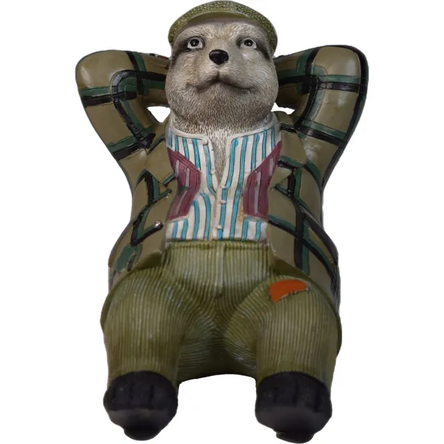 Peter Rabbit Outdoor Pieter Konijn Ornament - Tommy Brock - 21x16 cm Groen