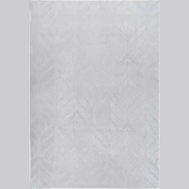 Beliani MITCHELL - Vloerkleed - Lichtgrijs - 160 x 230 cm - Kunstbont