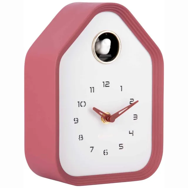 Karlsson Wandklok Reina Cuckoo - Bordeaux - 7.4x14.4x20.4cm - Wandklok Modern Rood