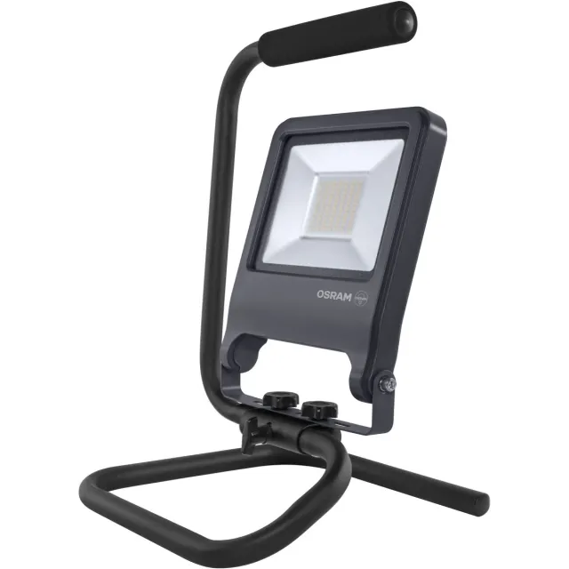 Osram LED werklamp S-Stand 50W 840, 4000K koel wit, 4500 lm, IP65, draaibare kop, 2m kabel Donkergrijs