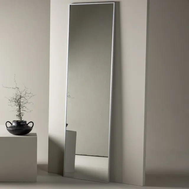 Fjôrd Staande Spiegel Dalton 220cm Zilver
