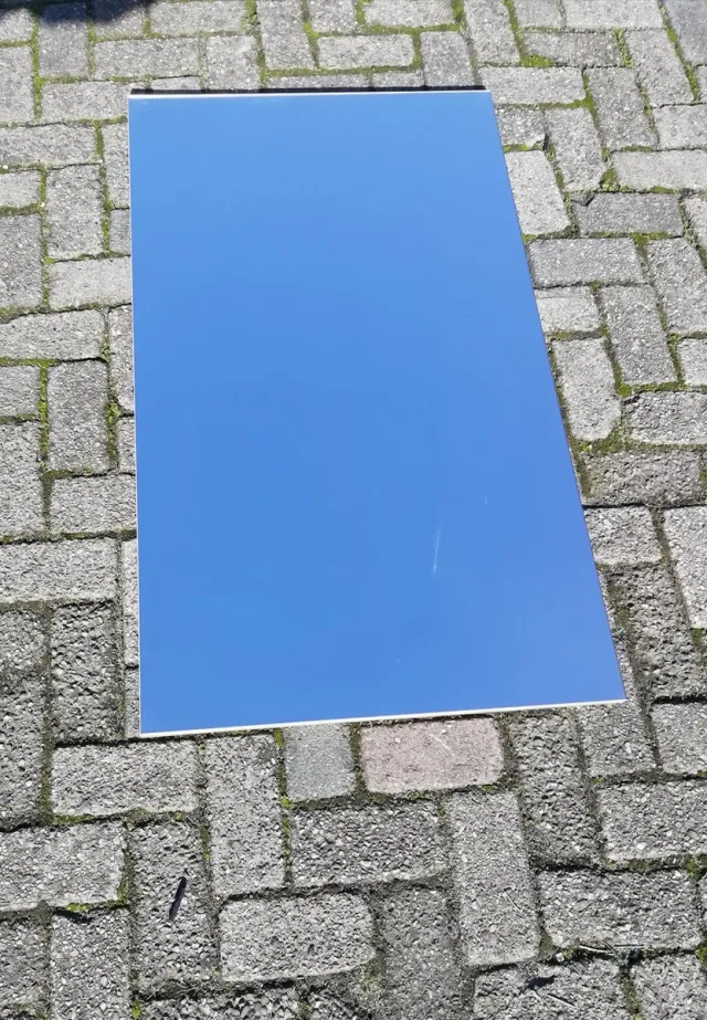 Decorama spiegel - wandspiegel - glaswerk - badkamer spiegel - spiegel met frame transparant